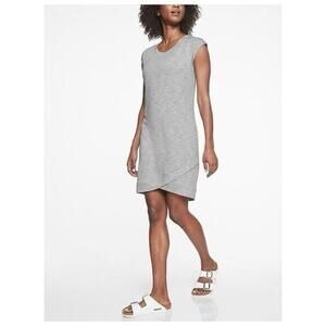 Athleta Sleeveless Criss Cross Dress Light Gray Womens Size Small